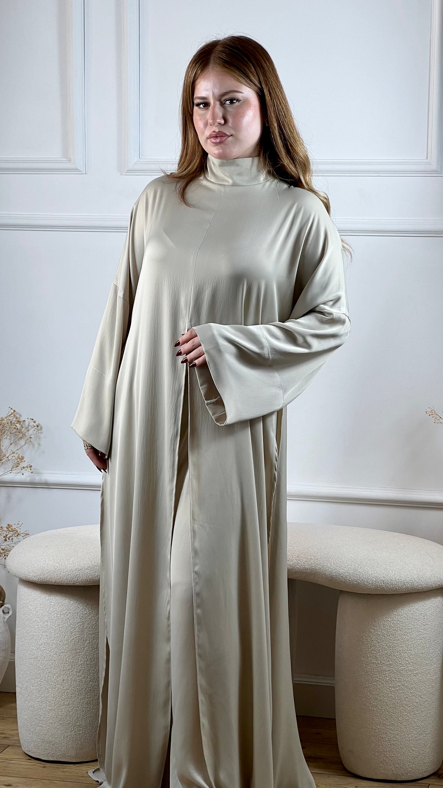 (Loose-fit satin set) ‏ ‏ ‏ طقم الروسي