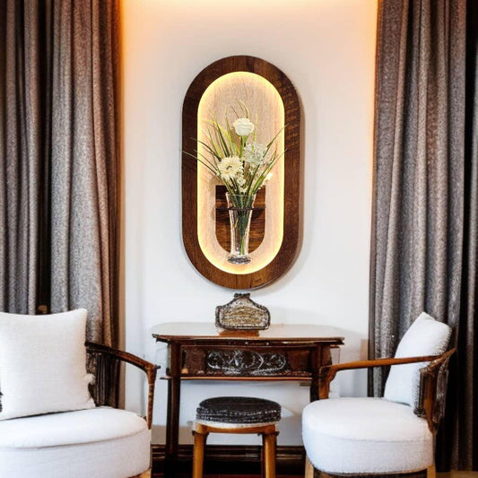 Panneau de vase lumineux 60x30cm